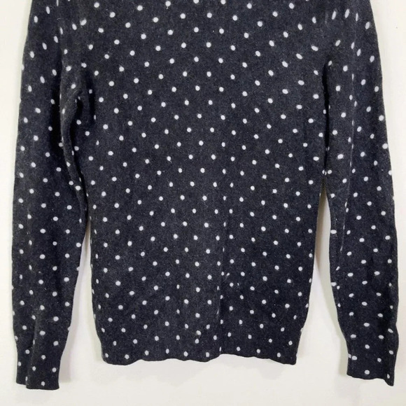 Lord & Taylor Cashmere Polka Dot Crewneck Sweater - Picture 10 of 11